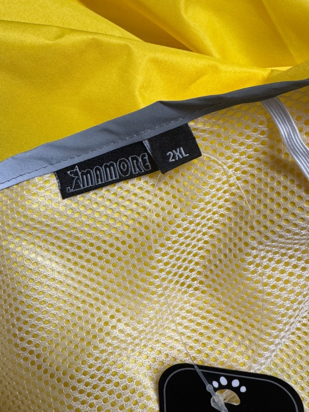 MAMORE Dog Raincoat XXL Waterproof Yellow Hooded Reflective Poncho NWOT - Picture 16 of 16